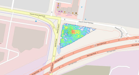 People movement heatmap